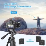 Drahtloses USB-Lavalier-Mikrofon für iPhone, iPad, Android und Kameras, 1 To 1, 1 To 2 – Bild 4