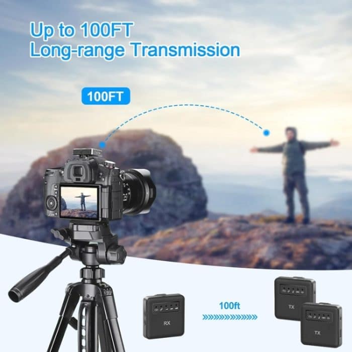 Drahtloses USB-Lavalier-Mikrofon für iPhone, iPad, Android und Kameras, 1 To 1, 1 To 2 – Bild 4