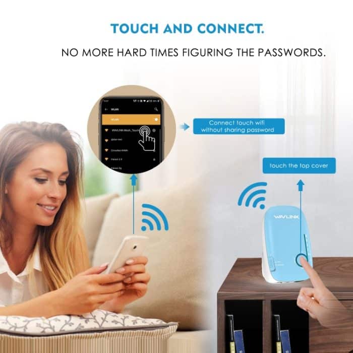 WAVLINK WN576K3 AC1200 WLAN-Router für den Haushalt, Netzwerk-Extender, Dualband-Wireless-Repeater, US Plug, UK Plug, EU Plug, AU Plug – Bild 4