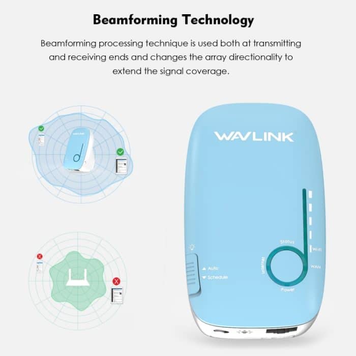 WAVLINK WN576K3 AC1200 WLAN-Router für den Haushalt, Netzwerk-Extender, Dualband-Wireless-Repeater, US Plug, UK Plug, EU Plug, AU Plug – Bild 9