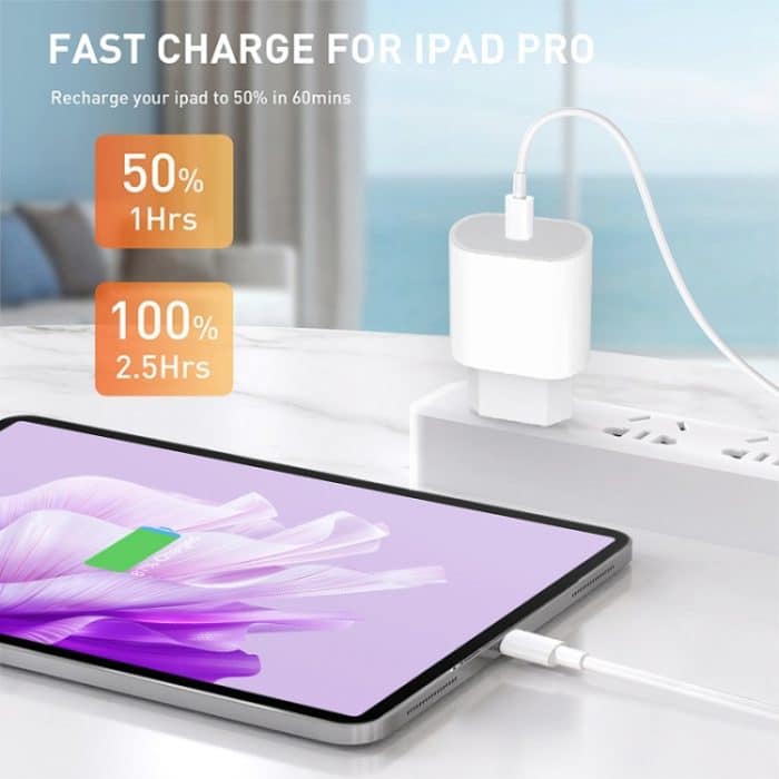 PD35W USB-C/Typ-C-Port-Ladegerät mit 1 m Typ-C-zu-Typ-C-Datenkabel, EU-Stecker – Bild 4