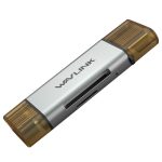 WAVLINK WL-CR3002 Multifunktions-Mini-Aluminiumlegierungsgehäuse Typ C + USB3.0 SD/TF-Kartenleser – Bild 2