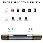 WAVLINK WL-CR3002 Multifunktions-Mini-Aluminiumlegierungsgehäuse Typ C + USB3.0 SD/TF-Kartenleser – Bild 5