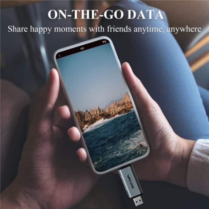 WAVLINK WL-CR3002 Multifunktions-Mini-Aluminiumlegierungsgehäuse Typ C + USB3.0 SD/TF-Kartenleser – Bild 8