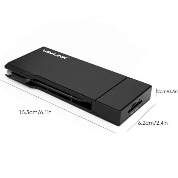 WAVLINK WL-UG39DH2 USB3.0-auf-HD-/VGA-/Gigabit-Ethernet-Splitter-Adapter – Bild 2