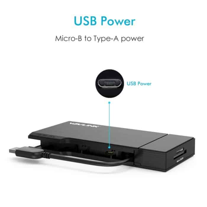 WAVLINK WL-UG39DH2 USB3.0-auf-HD-/VGA-/Gigabit-Ethernet-Splitter-Adapter – Bild 3