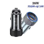 P19 Metall PD20W USB-C + QC18W USB Dual Port Autoladegerät – Bild 2