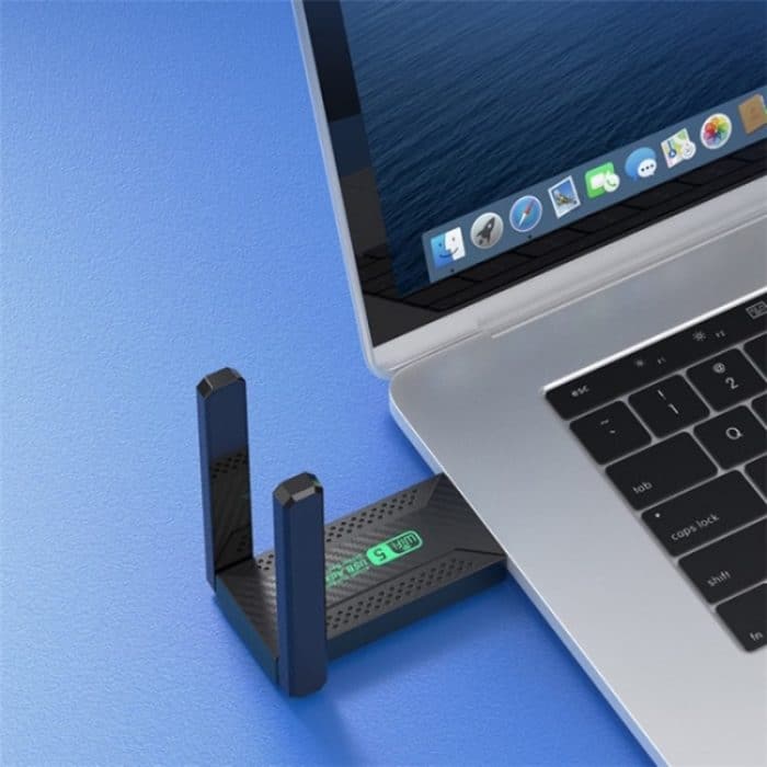 ZT02 Für Desktop-PC Laptop Dual Band Treiberfreier USB3.0 5G 1200Mbps WiFi Wireless Adapter – Bild 3