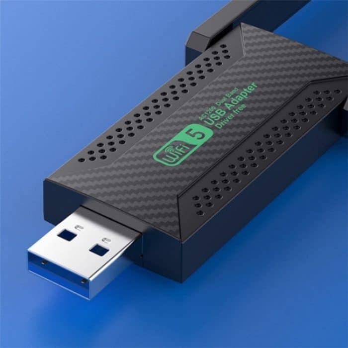 ZT02 Für Desktop-PC Laptop Dual Band Treiberfreier USB3.0 5G 1200Mbps WiFi Wireless Adapter – Bild 5