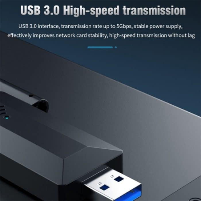 A07 4-Antennen-Dualband-Treiberfreier USB3.0-Hochgeschwindigkeits-Wireless-Computernetzwerkadapter – Bild 4