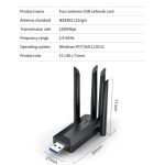 A07 4-Antennen-Dualband-Treiberfreier USB3.0-Hochgeschwindigkeits-Wireless-Computernetzwerkadapter – Bild 7
