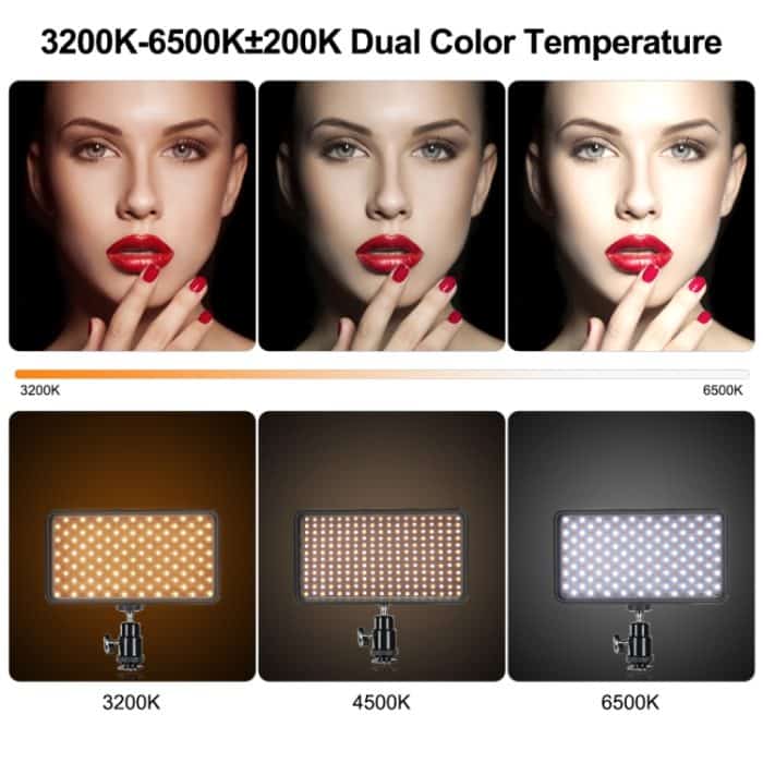 VLOGLITE W228 Tragbares fotografisches Fülllicht mit zwei Farbtemperaturen und hoher Helligkeit – Bild 5