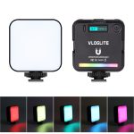 VLOGLITE W64RGB Dimmbares RGB-LED-Taschenfülllicht 20 Modi Live-Übertragungs-Videolicht