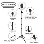 JMARY FM-536A 10 Zoll Ring Live Fill Light Streaming Stand Beauty Light Set – Bild 3