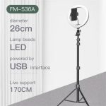 JMARY FM-536A 10 Zoll Ring Live Fill Light Streaming Stand Beauty Light Set – Bild 5