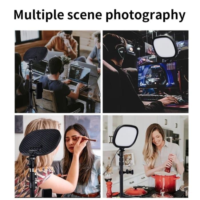 JMARY FM-58R Live-Streaming-Fotografie-Fülllicht, um 180 Grad drehbares 9-Zoll-LED-Licht – Bild 7