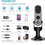 JMARY MC-PW7 USB-Desktop-Mikrofon mit Nierencharakteristik und Rauschunterdrückung – Bild 5