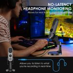 JMARY MC-PW7 USB-Desktop-Mikrofon mit Nierencharakteristik und Rauschunterdrückung – Bild 6