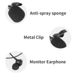 JMARY MC-R6 Lavalier Typ-C-Port-Kabelmikrofon mit In-Ear-Kopfhörer, Länge: 3 m – Bild 6