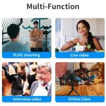 JMARY MC-R5 Lavalier 3,5-mm-Anschluss-Kabelmikrofon mit Tonüberwachungskopfhörer, Länge: 3 m – Bild 5