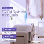 HD-AL10 UV-Maniküre-Wimpern-Schönheits-Stehlampe, Fokuseinstellung, Touch-Dimmung mit Fußschalter, US Plug, UK Plug, EU Plug, AU Plug – Bild 2