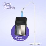 HD-AL10 UV-Maniküre-Wimpern-Schönheits-Stehlampe, Fokuseinstellung, Touch-Dimmung mit Fußschalter, US Plug, UK Plug, EU Plug, AU Plug – Bild 4