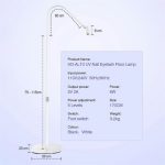 HD-AL10 UV-Maniküre-Wimpern-Schönheits-Stehlampe, Fokuseinstellung, Touch-Dimmung mit Fußschalter, US Plug, UK Plug, EU Plug, AU Plug – Bild 8
