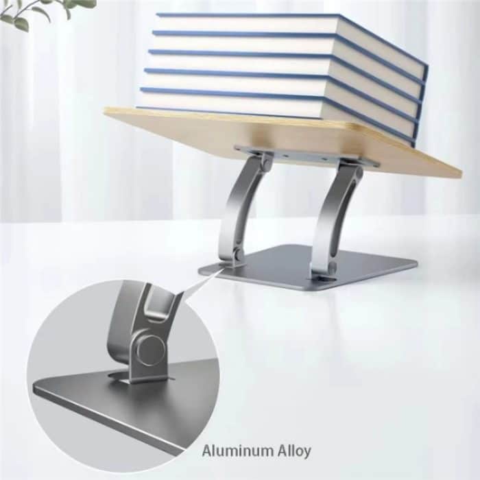 LS15 Für 10-17-Zoll-Geräte Tablet-Ständer Aluminium + ABS Verstellbarer Desktop-Halter mit Clip – Bild 3