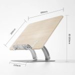 LS15 Für 10-17-Zoll-Geräte Tablet-Ständer Aluminium + ABS Verstellbarer Desktop-Halter mit Clip – Bild 8