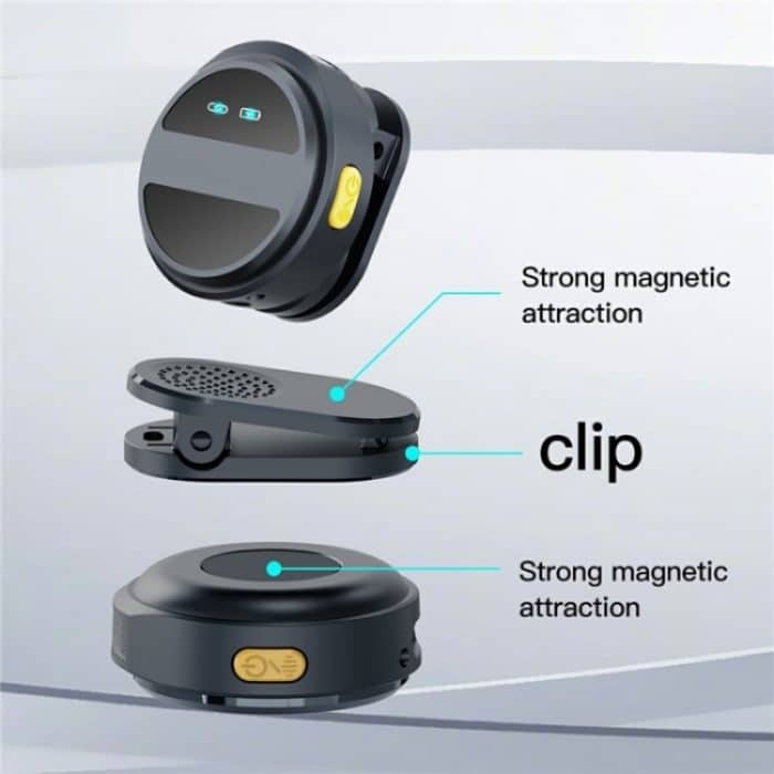 SX21 Typ-C-Port 2,4 G Smart Clip-On Wireless-Mikrofon – Bild 8