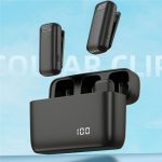 K13 2-in-1-Lavalier-Funkmikrofon mit 8-poligem Empfänger und Ladestation – Bild 4