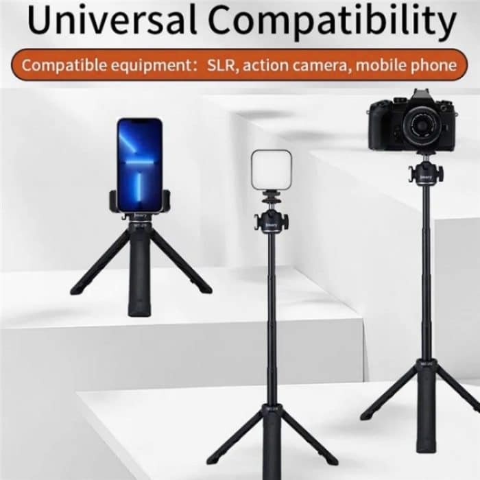 JMARY MT-29 Mini Ausziehbarer Live-Streaming-Desktop-Stativ Selfie-Stick Kamera-Telefonhalter – Bild 3