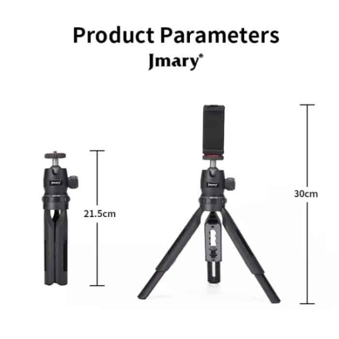 JMARY MT-30 Desktop Stativ Kamera Telefon Projektor Selfie Stick 5-abschnitt Verstellbares Stativ – Bild 9