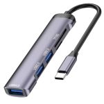 T505 Laptop-Telefonadapter Typ C auf USB2.0x2 + USB3.0 + TF-/SD-Kartensteckplätze USB-HUB