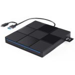 009 mit USB-Anschluss für Laptop-Computer Externes DVD-Laufwerk USB 3.0 + Typ-C-Adapter