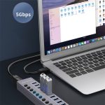 U310 10-in-1 USB 3.0 Erweiterungs-HUB USB-Ladestation mit individuellem Schalter – Bild 2