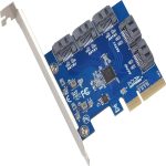 5-Port Nicht-RAID SATA III 6Gb/s PCIe x4 Controllerkarte