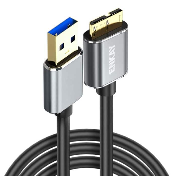 ENKAY USB 3.0 A auf USB 3.0 Micro B 5Gbps Datenkamera-Festplattenkabel, 0.5m, 1m, 1.5m – Bild 1