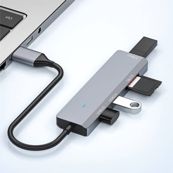 ADS-310A USB-Adapter auf 3 x USB 3.0 + 2 x Kartenleser-Steckplätze Multi-Port-Hub – Bild 5