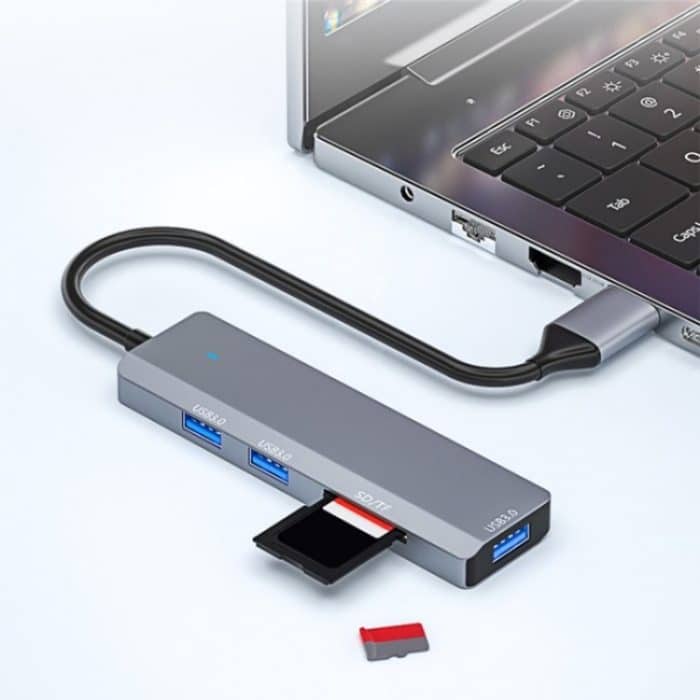 ADS-310A USB-Adapter auf 3 x USB 3.0 + 2 x Kartenleser-Steckplätze Multi-Port-Hub – Bild 7