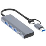ADS-309D USB / Typ-C auf 3 x USB 3.0 + Typ-C Datenport-Erweiterungs-Hub-Adapter