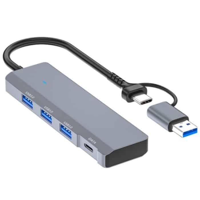 ADS-309D USB / Typ-C auf 3 x USB 3.0 + Typ-C Datenport-Erweiterungs-Hub-Adapter – Bild 1