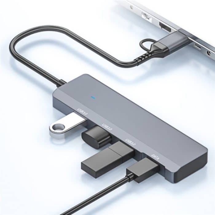 ADS-309D USB / Typ-C auf 3 x USB 3.0 + Typ-C Datenport-Erweiterungs-Hub-Adapter – Bild 5
