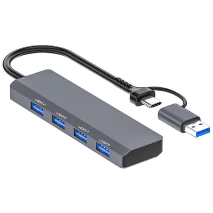 SYA0026600.jpg ADS-305D USB / Typ-C zu USB3.0 4-Ports USB HUB Computer Laptop Adapter Dockingstation – Bild 1