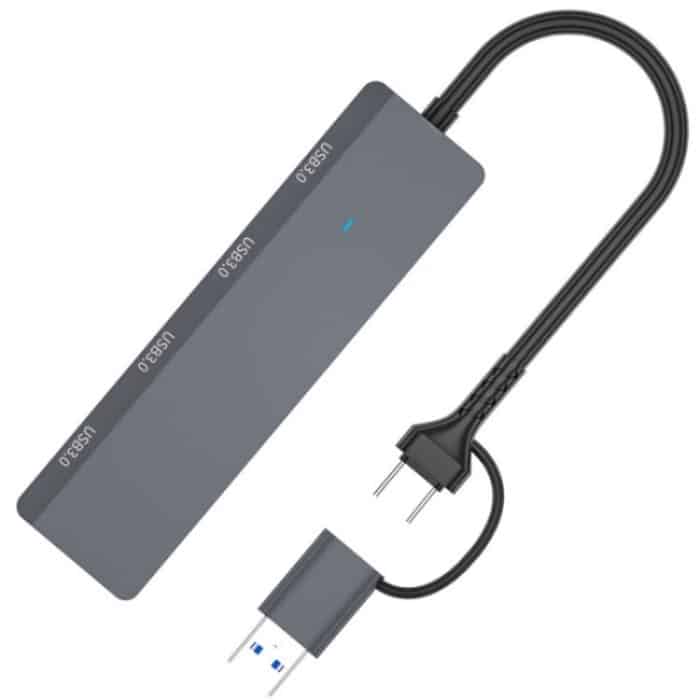 ADS-305D USB / Typ-C zu USB3.0 4-Ports USB HUB Computer Laptop Adapter Dockingstation – Bild 2