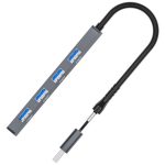 ADS-305D USB / Typ-C zu USB3.0 4-Ports USB HUB Computer Laptop Adapter Dockingstation – Bild 3