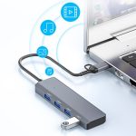 ADS-305D USB / Typ-C zu USB3.0 4-Ports USB HUB Computer Laptop Adapter Dockingstation – Bild 7