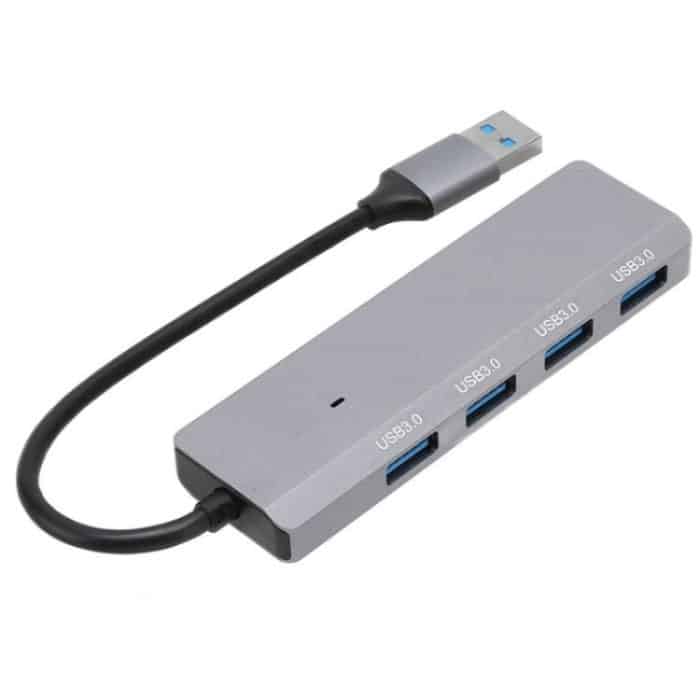 ADS-305A Aluminiumlegierung USB auf 4-Ports USB3.0 USB HUB Laptop Adapter Dockingstation – Bild 2