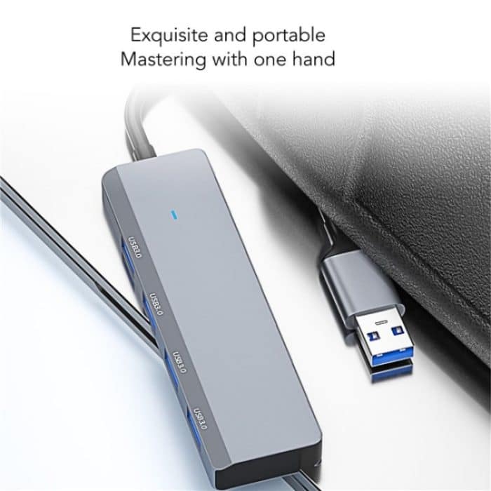 ADS-305A Aluminiumlegierung USB auf 4-Ports USB3.0 USB HUB Laptop Adapter Dockingstation – Bild 9