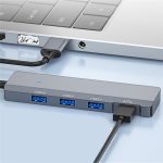 ADS-309A Aluminiumlegierung USB auf 3 x USB 3.0 + Typ-C Datenport-Erweiterungs-Hub-Adapter – Bild 5